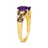 Thumbnail Image 1 of Le Vian Venetian Mosaic Amethyst Ring 3/8 ct tw Diamonds 14K Honey Gold