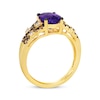 Thumbnail Image 2 of Le Vian Venetian Mosaic Amethyst Ring 3/8 ct tw Diamonds 14K Honey Gold