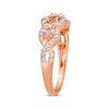 Thumbnail Image 1 of Le Vian Morganite Ring 3/8 ct tw Diamonds 14K Strawberry Gold