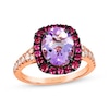 Thumbnail Image 0 of Le Vian Venetian Color on Color Pink Quartz & Rhodolite Garnet Ring 1/3 ct tw Diamonds 14K Strawberry Gold