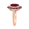 Thumbnail Image 2 of Le Vian Venetian Color on Color Rhodolite Garnet & Amethyst Ring 1/2 ct tw Diamonds 14K Strawberry Gold