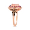 Thumbnail Image 2 of Le Vian Venetian Color on Color Morganite & Pink Sapphire Ring 1/2 ct tw Diamonds 14K Strawberry Gold