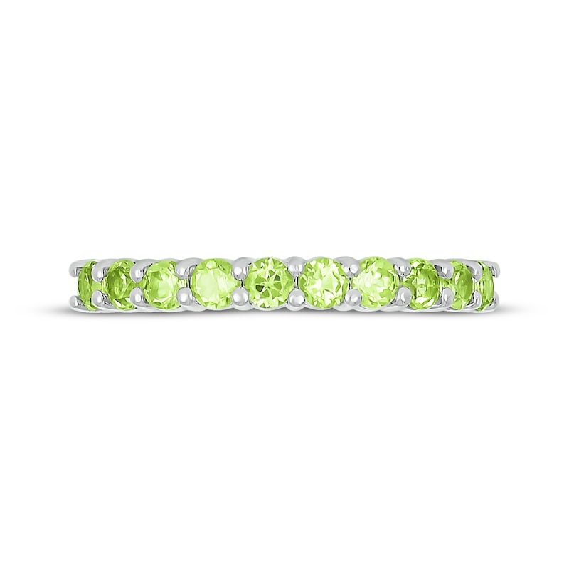 Main Image 4 of Peridot Stackable Ring Sterling Silver