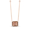 Thumbnail Image 1 of Le Vian Morganite Necklace 1/4 ct tw Diamonds 14K Strawberry Gold 19&quot;