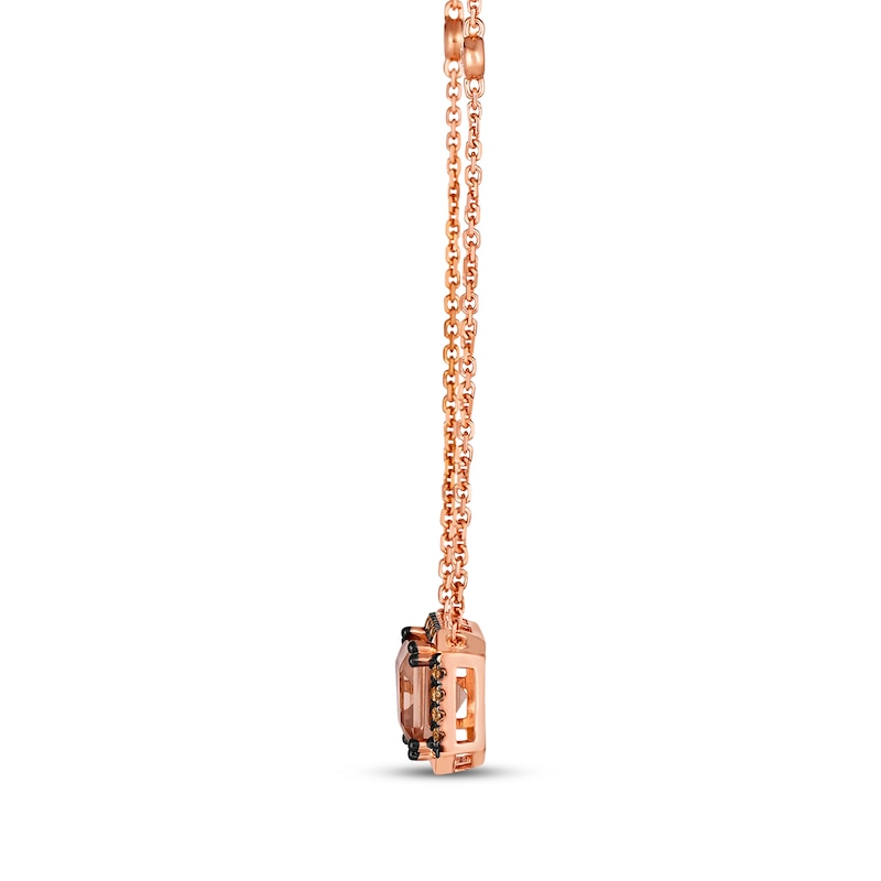 Main Image 2 of Le Vian Morganite Necklace 1/4 ct tw Diamonds 14K Strawberry Gold 19&quot;