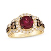 Thumbnail Image 0 of Le Vian Vault Rhodolite Garnet Ring 1 ct tw Diamonds 14K Honey Gold Size 7