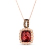 Thumbnail Image 0 of Le Vian Vault Garnet Necklace 1/2 ct Diamonds 14K Strawberry Gold 20"