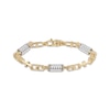 Thumbnail Image 1 of Spring & Mariner Link Bracelet 10K Two-Tone Gold 8.5&quot;