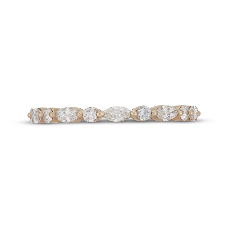 Neil Lane Artistry Marquise & Round-Cut  Lab-Grown diamond Anniversary Band 3/4 ct tw 14K Yellow Gold