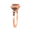 Thumbnail Image 2 of Le Vian Cushion-Cut Morganite Ring 1/4 ct tw Diamonds 14K Strawberry Gold