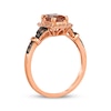 Thumbnail Image 3 of Le Vian Cushion-Cut Morganite Ring 1/4 ct tw Diamonds 14K Strawberry Gold