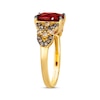 Thumbnail Image 2 of Le Vian Venetian Mosaic Cushion-Cut Rhodolite Garnet Ring 3/8 ct tw Diamonds 14K Honey Gold