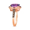 Thumbnail Image 2 of Le Vian Venetian Color on Color Amethyst & Pink Sapphire Ring 1/2 ct tw Diamonds 14K Strawberry Gold