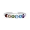 Thumbnail Image 2 of Multi-Gemstone Rainbow Ring Sterling Silver