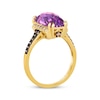 Thumbnail Image 3 of Le Vian Cushion-Cut Amethyst Ring 1/4 ct tw Diamonds 14K Honey Gold