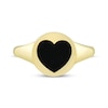 Thumbnail Image 3 of Heart-Shaped Black Onyx Ring 10K Yellow Gold