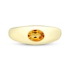 Thumbnail Image 3 of Oval-Cut Citrine Signet Ring 10K Yellow Gold