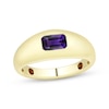 Thumbnail Image 1 of Emerald-Cut Amethyst Signet Ring 10K Yellow Gold