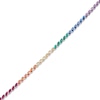 Thumbnail Image 1 of Marquise-Cut Multi Lab-Created Gemstone Rainbow Link Bracelet Sterling Silver 7.25"