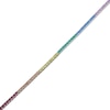 Thumbnail Image 1 of Multi Lab-Created Gemstone Rainbow Line Bracelet Sterling Silver 7.25"
