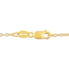 Thumbnail Image 3 of Cushion-Cut Citrine & White Lab-Created Sapphire Crisscross Necklace 10K Yellow Gold 18"
