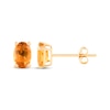 Thumbnail Image 1 of Oval-Cut Citrine Solitaire Stud Earrings 14K Yellow Gold