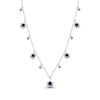 Thumbnail Image 3 of London Blue Topaz & White Sapphire Station Dangle Necklace Sterling Silver 18&quot;