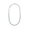 Thumbnail Image 1 of Oval-Cut Swiss, London & Sky Blue Topaz Paperclip Chain Necklace Sterling Silver 18&quot;