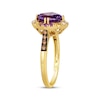 Thumbnail Image 2 of Le Vian Venetian Color on Color Cushion-Cut Amethyst Ring 1/6 ct tw Diamonds 14K Honey Gold