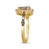 Thumbnail Image 1 of Le Vian Pear-Shaped Morganite Ring 1/3 ct tw 14K Honey Gold