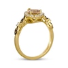 Thumbnail Image 2 of Le Vian Pear-Shaped Morganite Ring 1/3 ct tw 14K Honey Gold