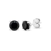 Thumbnail Image 1 of Black Onyx Solitaire Stud Earrings Sterling Silver