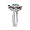 Thumbnail Image 2 of Le Vian Pear-Shaped Aquamarine Ring 7/8 ct tw Diamonds 14K Vanilla Gold