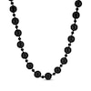 Thumbnail Image 2 of Black Onyx Beaded Necklace Sterling Silver 18&quot;