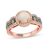 Thumbnail Image 1 of Le Vian Chocolate Waterfall Opal Halo Ring 3/4 ct tw Diamonds 14K Strawberry Gold