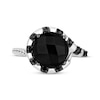 Thumbnail Image 4 of Disney Treasures The Nightmare Before Christmas Black Onyx & Diamond Snake Ring 1/6 ct tw Sterling Silver