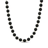 Thumbnail Image 0 of Black Onyx Bead Necklace 14K Yellow Gold 17"