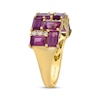 Thumbnail Image 2 of Le Vian Venetian Mosaic Octagon-Cut Rhodolite Garnet Ring 1/5 ct tw Diamonds 14K Honey Gold