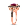 Thumbnail Image 2 of Le Vian Cushion-Cut Rhodolite Garnet Ring 1/2 ct tw Diamonds 14K Strawberry Gold