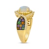 Thumbnail Image 1 of Le Vian Oval-Cut Opal & Multi-Gemstone Ring 1/2 ct tw Diamonds 14K Honey Gold