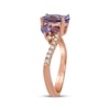 Thumbnail Image 2 of Le Vian Oval-Cut Amethyst & Rhodolite Garnet Ring 1/6 ct tw 14K Strawberry Gold