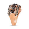 Thumbnail Image 2 of Le Vian Chocolate Quartz Scalloped Ring 7/8 ct tw Diamonds 14K Strawberry Gold