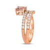 Thumbnail Image 2 of Le Vian Good Karma Cushion-Cut Morganite Coil Ring 5/8 ct tw Diamonds 14K Strawerry Gold