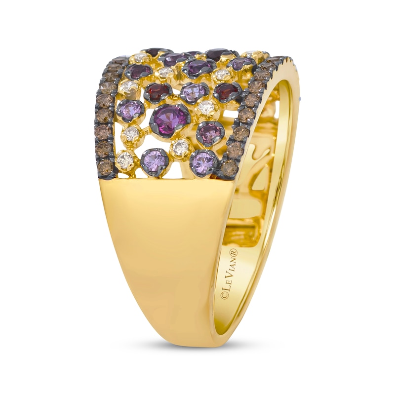 Le Vian Multi-Stone Scatter Ring 1/3 ct tw Diamonds 14K Honey Gold