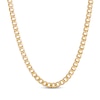 Thumbnail Image 1 of Solid Diamond-Cut Curb Chain Necklace 7.1mm 10K Yellow Gold 24&quot;