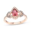 Thumbnail Image 0 of Le Vian Pear-Shaped Pink Tourmaline Ring 3/8 ct tw Diamonds 14K Strawberry Gold