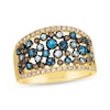 Thumbnail Image 0 of Le Vian Blue Topaz & Diamond Scatter Ring 3/8 ct tw 14K Honey Gold