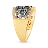 Thumbnail Image 1 of Le Vian Blue Topaz & Diamond Scatter Ring 3/8 ct tw 14K Honey Gold