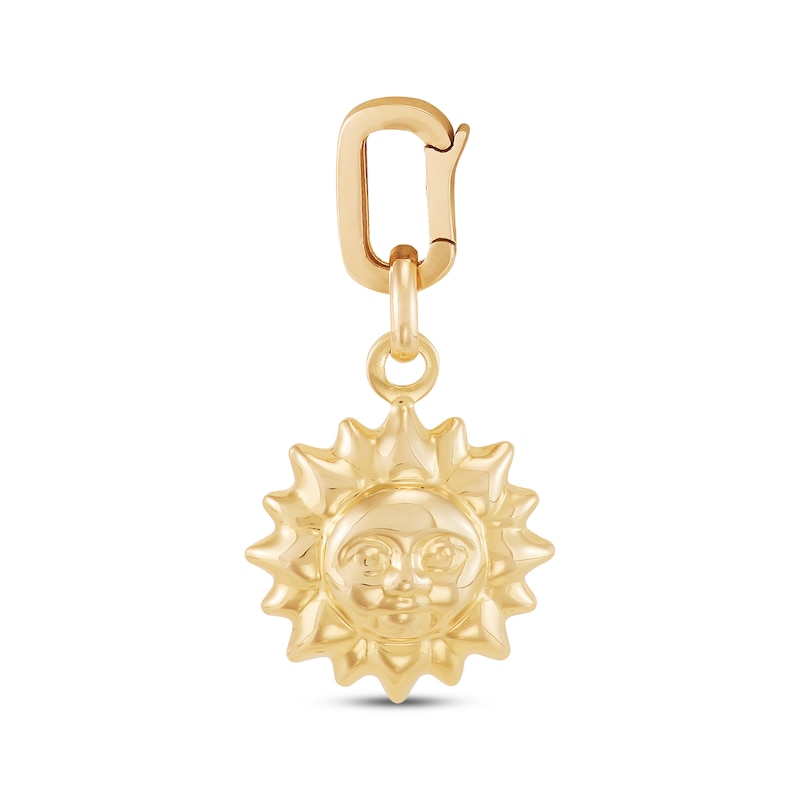 Main Image 1 of Charmed Memories Smiling Sun Charm 10K Yellow Gold