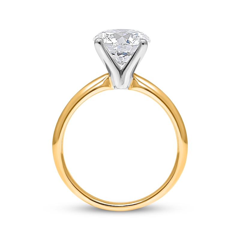 Lab-Created Diamonds by KAY Round-Cut Solitaire Engagement Ring 2-1/2 ct tw 14K Yellow Gold (I/SI2)